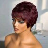 Pixie cut burgundy